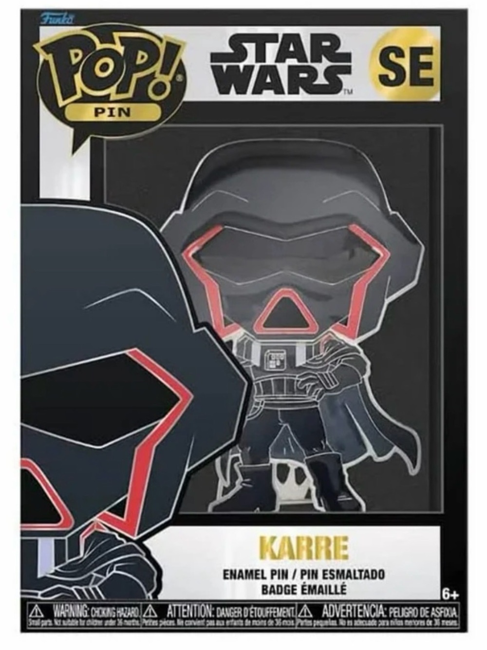 Funko Star Wars Karre Enamel Pin - Black & Red